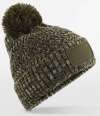 BB331 B331 Beechfield Ramble Patch Pom Beanie Moss Green Twist colour image